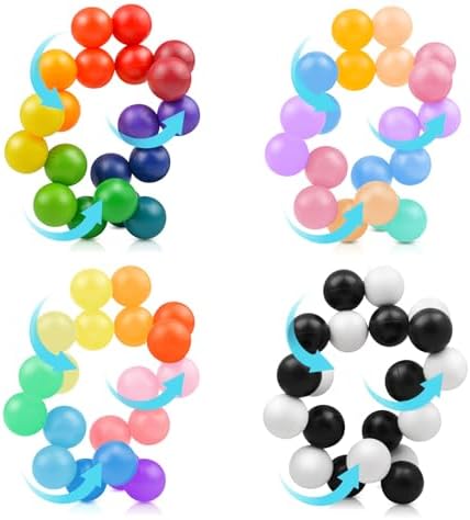 4PCS Autism Sensory Toys for Autistic Children, Quiet Fidget Toys for Adults & Kids, Stocking Stuffers for Boys Ages 3-5