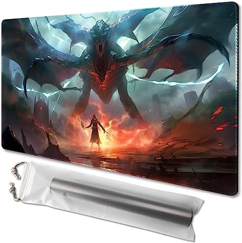 MTG Playmat - Non-Slip Backing Printing, Ideal for Card Game Enthusiasts TCG Playmat (Fear of Death-No Deck)
