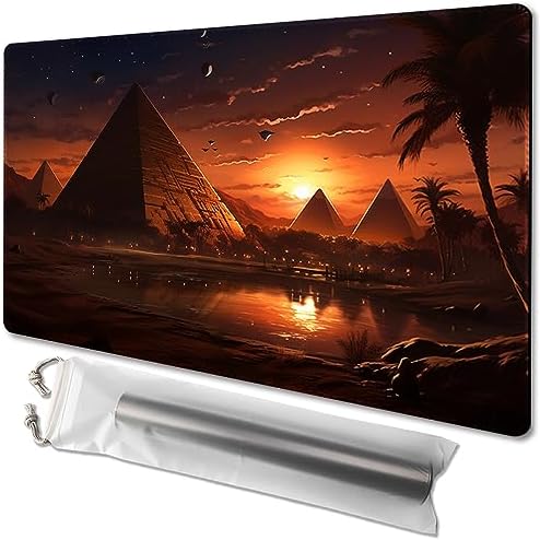 MTG Playmat - Non-Slip Backing Printing, Ideal for Card Game Enthusiasts TCG Playmat (Desert mecca-No Deck)