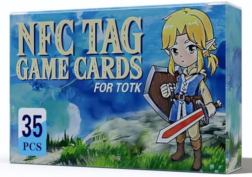 35Pcs NFC Mini Eow & TOTK & BOTW Cards Now Including The 4 New Sages:Complete Set of 35 Unique Collectible Cards for TOTK, Eow, BOTW & SSHD, Ages 120+