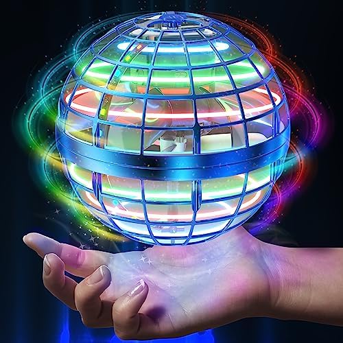 2025 Flying Orb Ball Toy,Cosmic Globe Boomerang Hover Ball Galactic Fidget Spinner, Hand Drone Orbit, Cool Toys Gift for 6 7 8 9 10+ Year Old Boys Girls Teens Outdoor Toys(Blue)