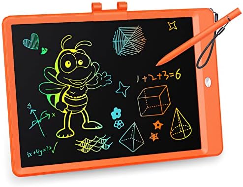 KOKODI LCD Writing Tablet, 10 Inch Colorful Toddler Doodle Board Drawing Tablet, Erasable Reusable Electronic Drawing Pads, Educational and Learning Toy for 3-6 Years Old Boy and Girls