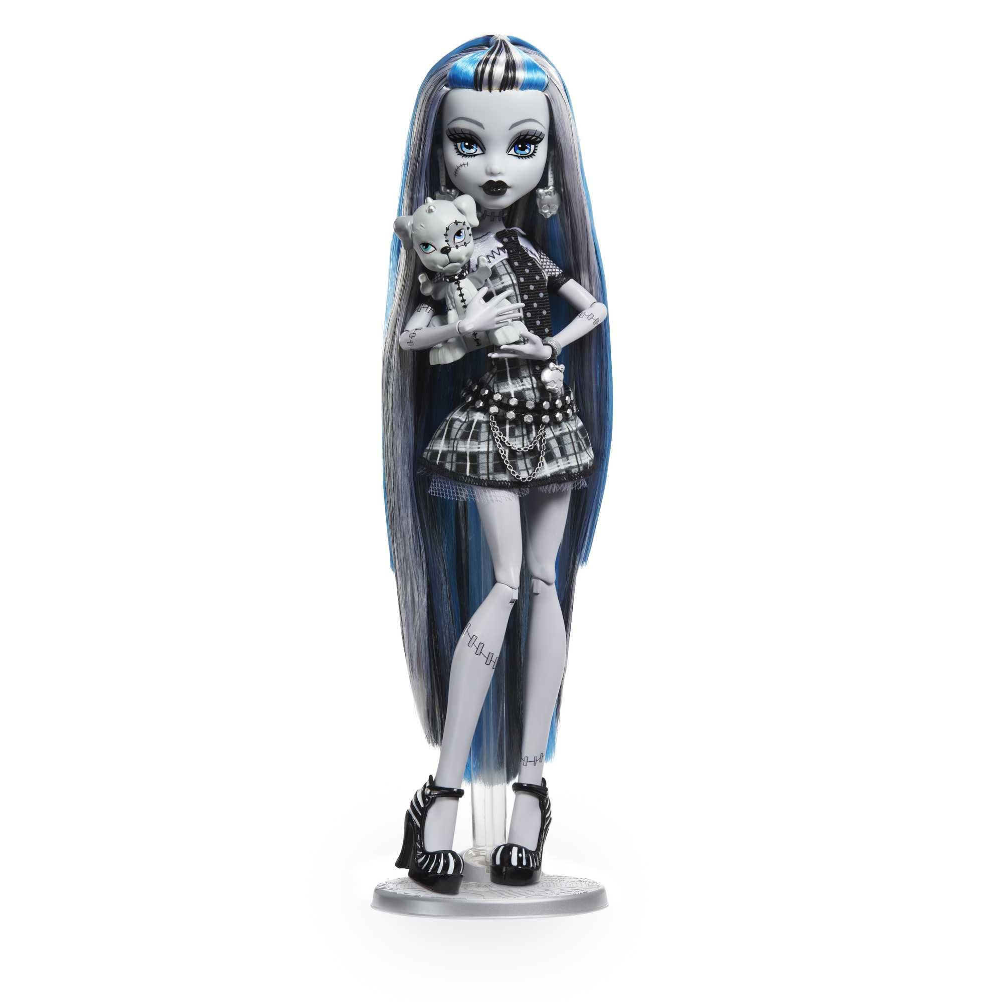 Monster High Reel Drama Doll, Lagoona Blue in Black and White, Collectible Reproduction with Doll-Size and Life-Size Posters, Horror Flick Theme
