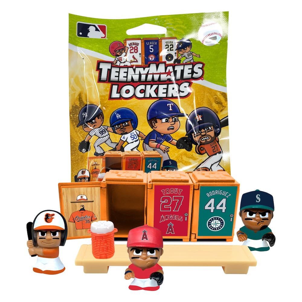 Party Animal TeenyMates MLB Baseball 2024 Locker Room Set Pack, Green