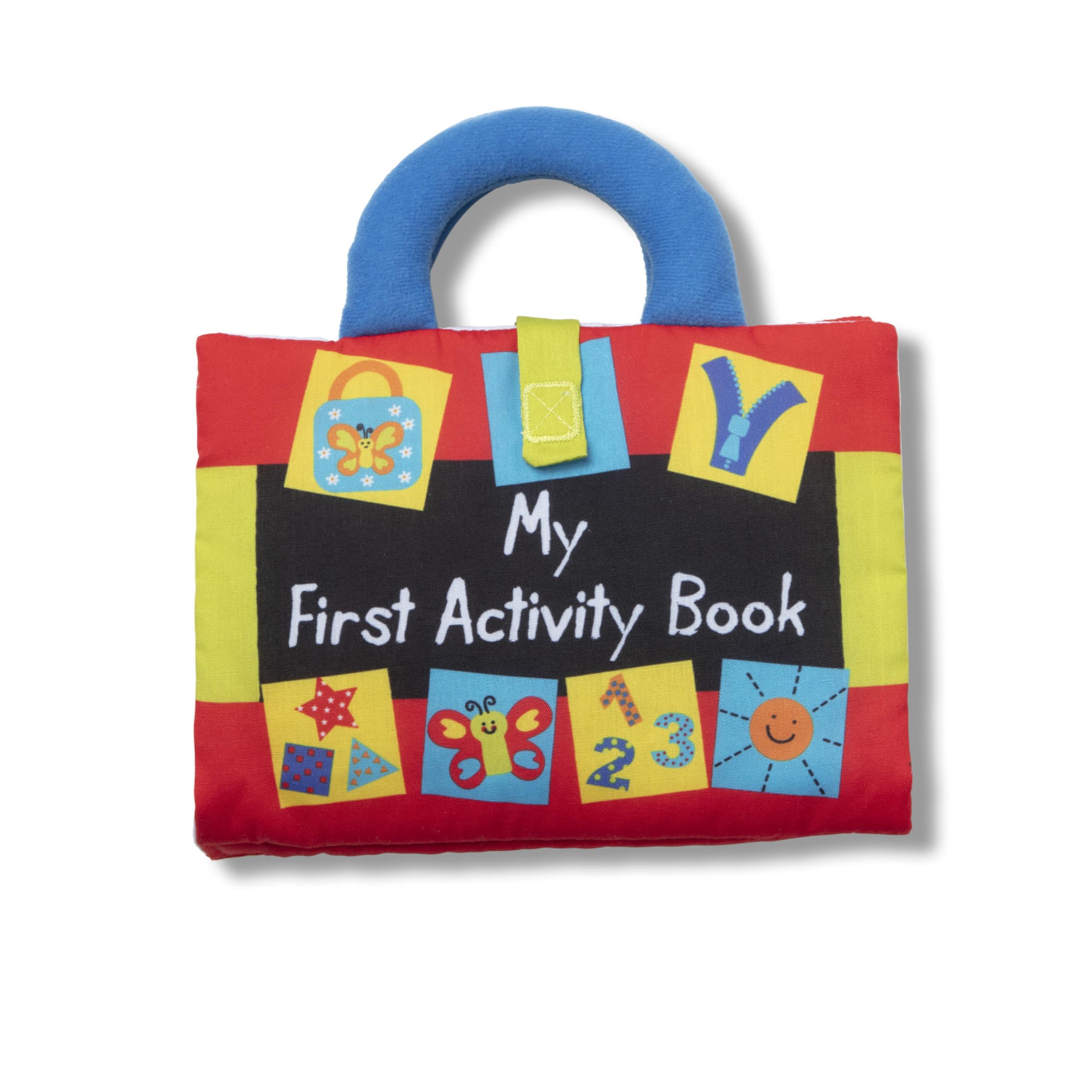 Melissa & Doug K’s Kids My First Activity Book 8-Page Soft Book for Babies and Toddlers Early Learning Developmental Plush Soft Activity for Babies and Toddlers