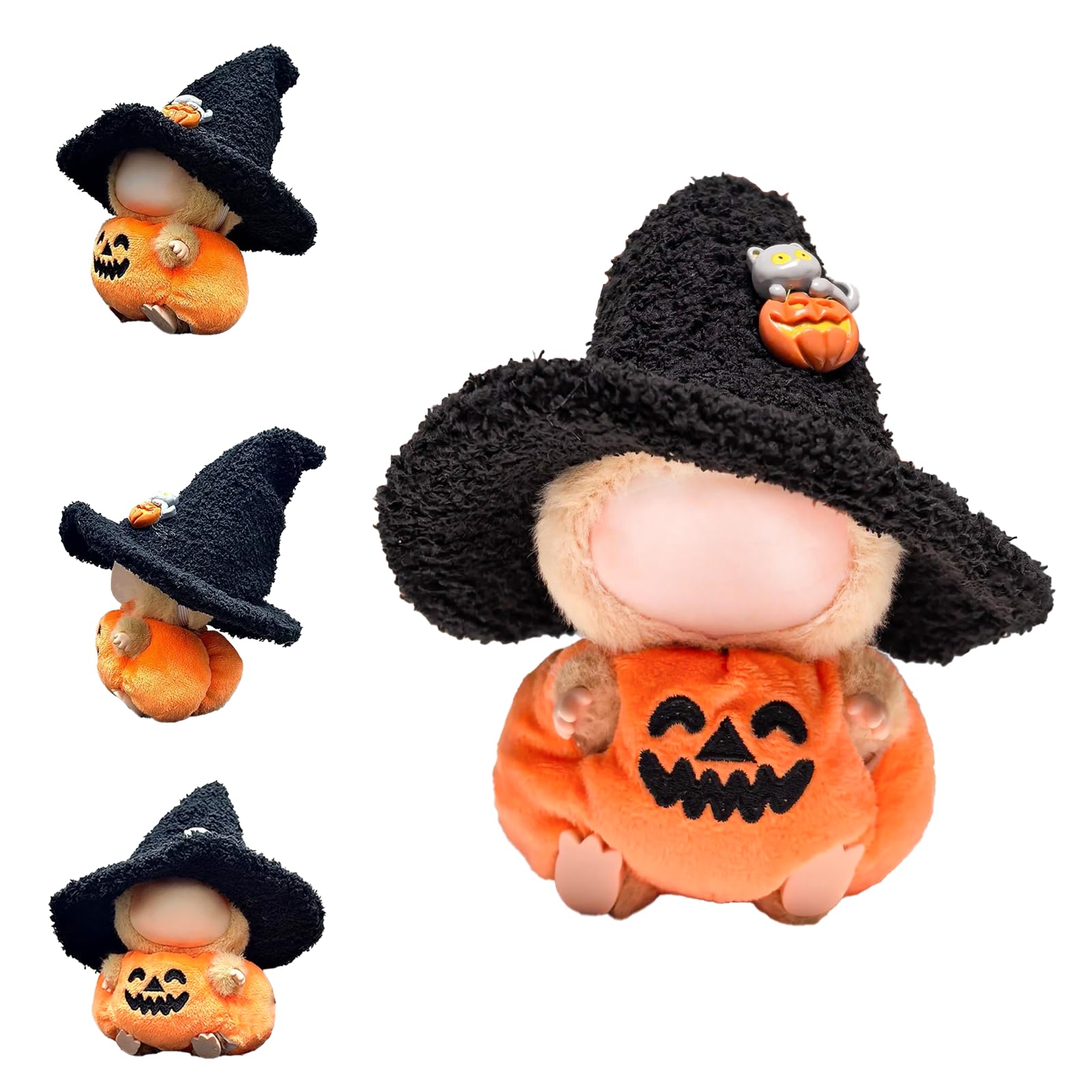 Zimomo Clothes for labubu Dolls - Cute Outfit for 6.7 Inch (17cm) 1-Piece Costume Accessory, (Doll Not Included) - Perfect for Collectors and Dress-Up (Halloween Pumpkin Set A)