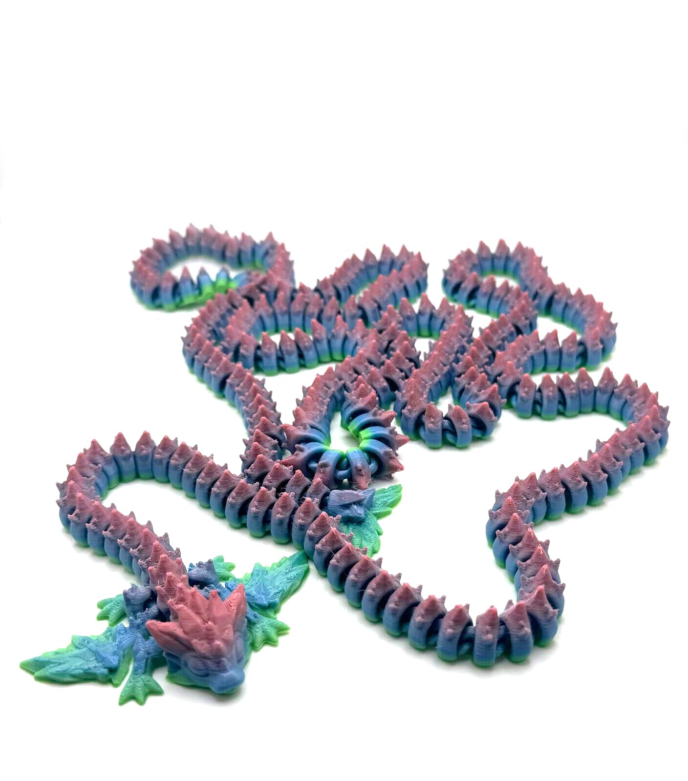 3D Printed Multi Color Giant Dragon 5'3" long!