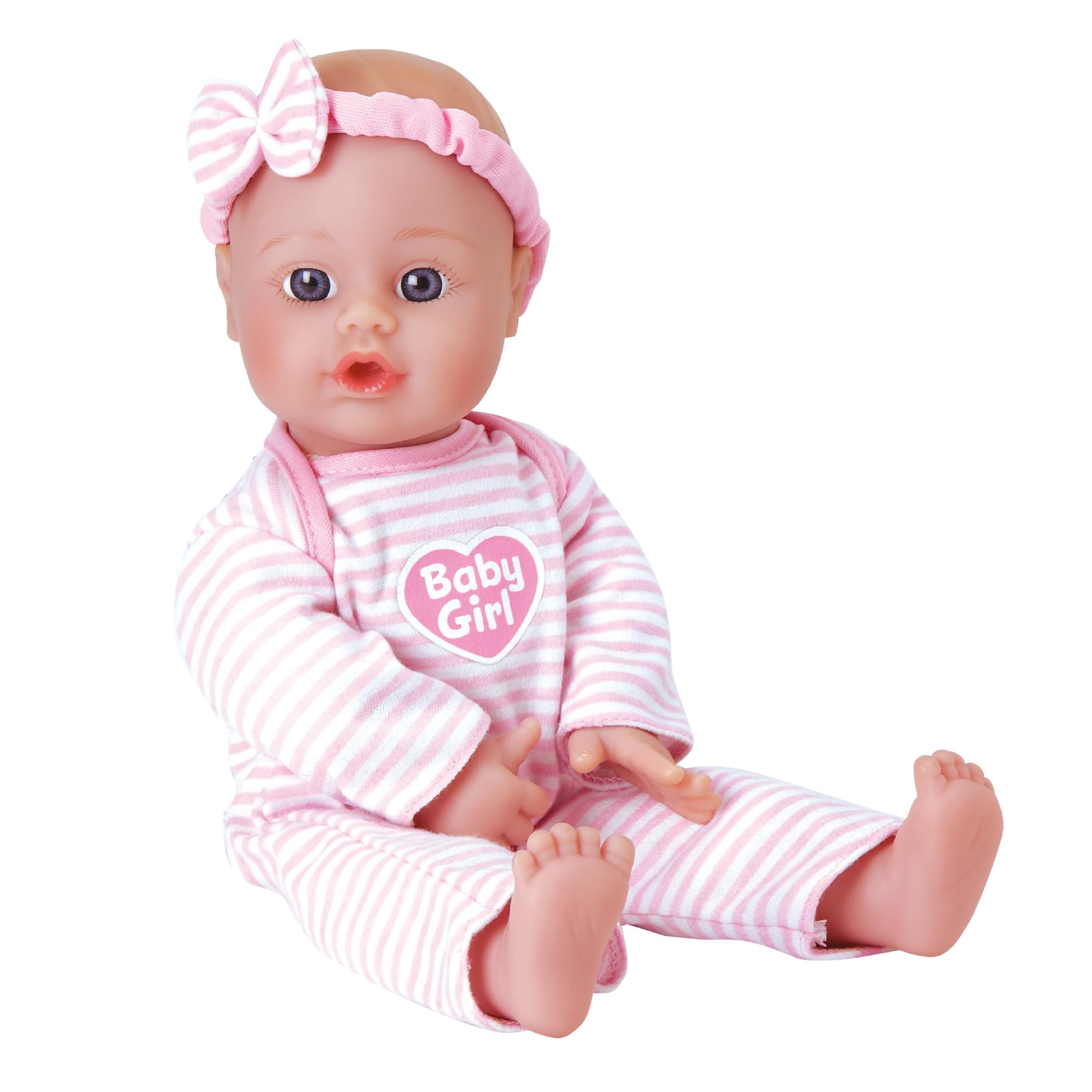 Adora Sweet Baby - 11” Soft & Cuddly Baby Doll, Realistic Features, Gentle Scent, Machine Washable, Lightweight & Easy to Hold | Adorable Playmate (Baby Girl)