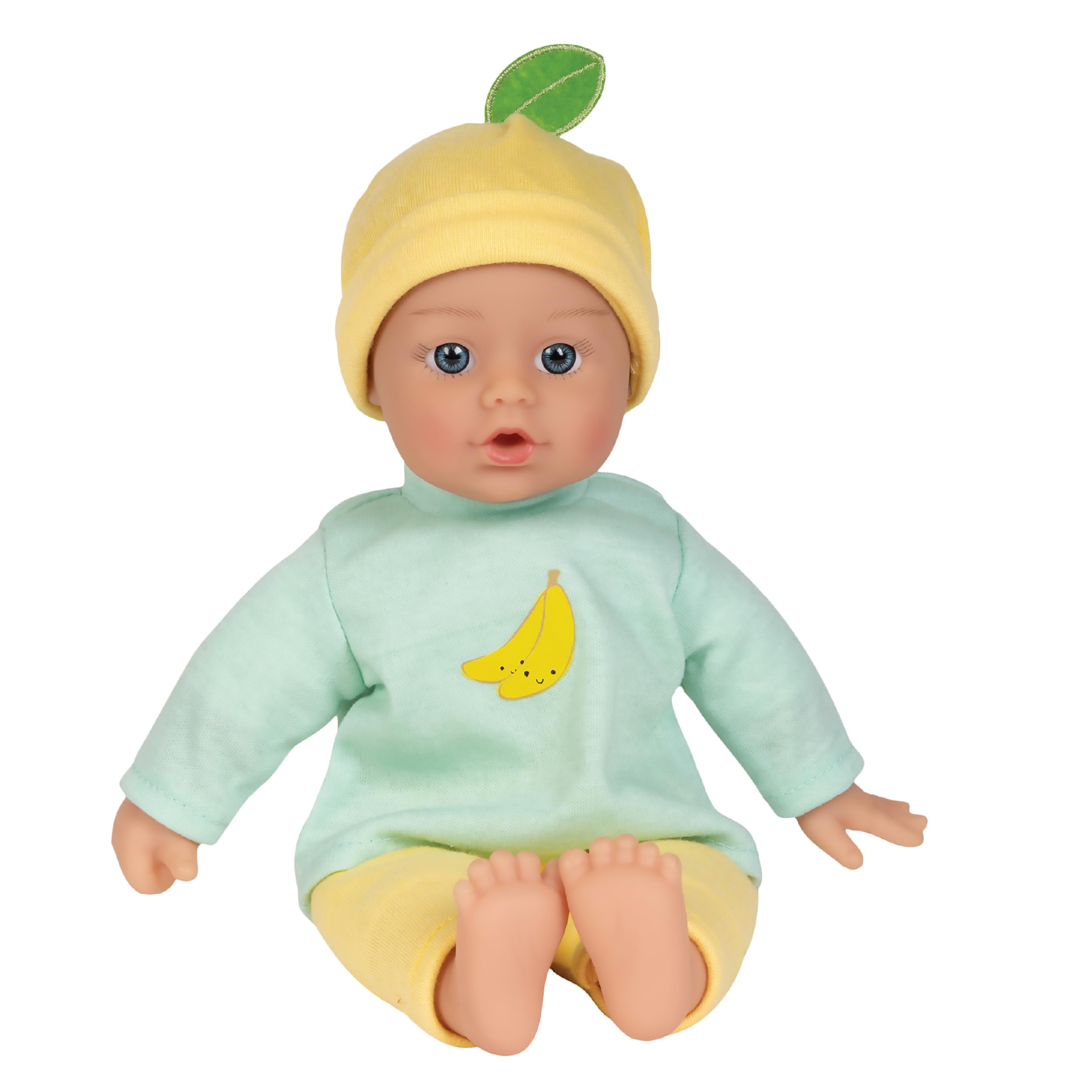 Adora Sweet Baby - 11” Soft & Cuddly Baby Doll, Realistic Features, Gentle Scent, Machine Washable, Lightweight & Easy to Hold | Adorable Playmate (Banana)