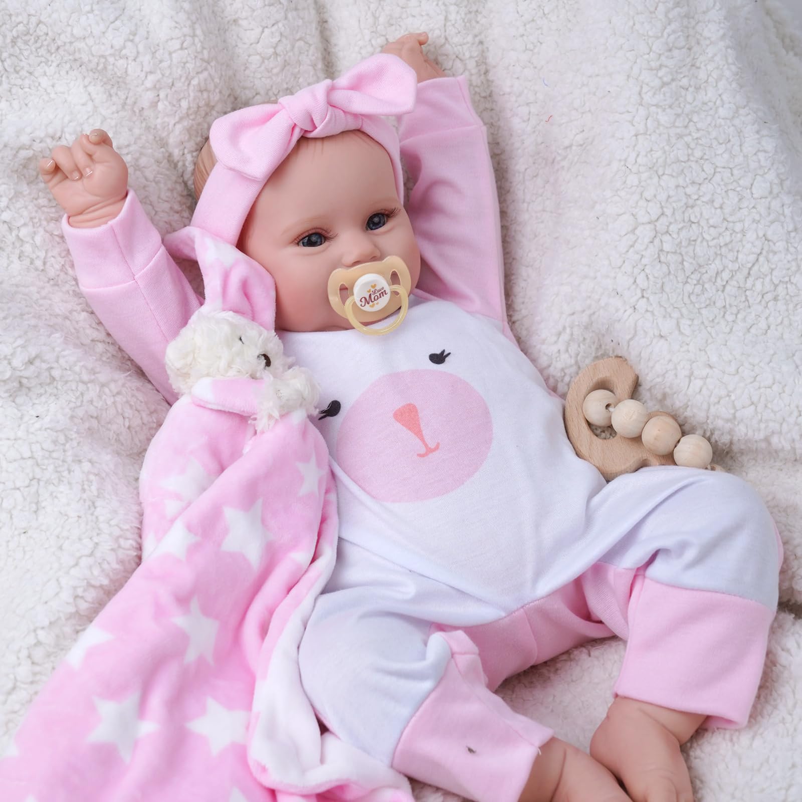 BABESIDE Reborn Baby Dolls - 20 Inch Cute Soft Vinyl Realistic-Newborn Baby Doll for 3+ Year Old Girls Kids Real Life Like Baby Doll