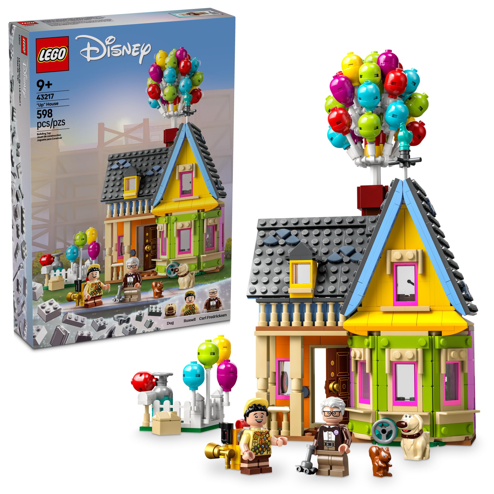 LEGO Disney and Pixar ‘Up’ House, Classic Disney Celebration Building Toy Set for Kids and Movie Fans Ages 9 and Up, A Fun Gift for Disney Fans and Anyone Who Loves Creative Play, 43217