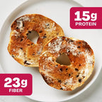 SOLA Low Carb & Keto Friendly Bagels, Blu-berry - 5g Net Carbs & 15g of Protein, No Added Sugar, Plant based, Low Calorie Bagels - 12 oz (4 Bagels/Pack) (Pack of 3)