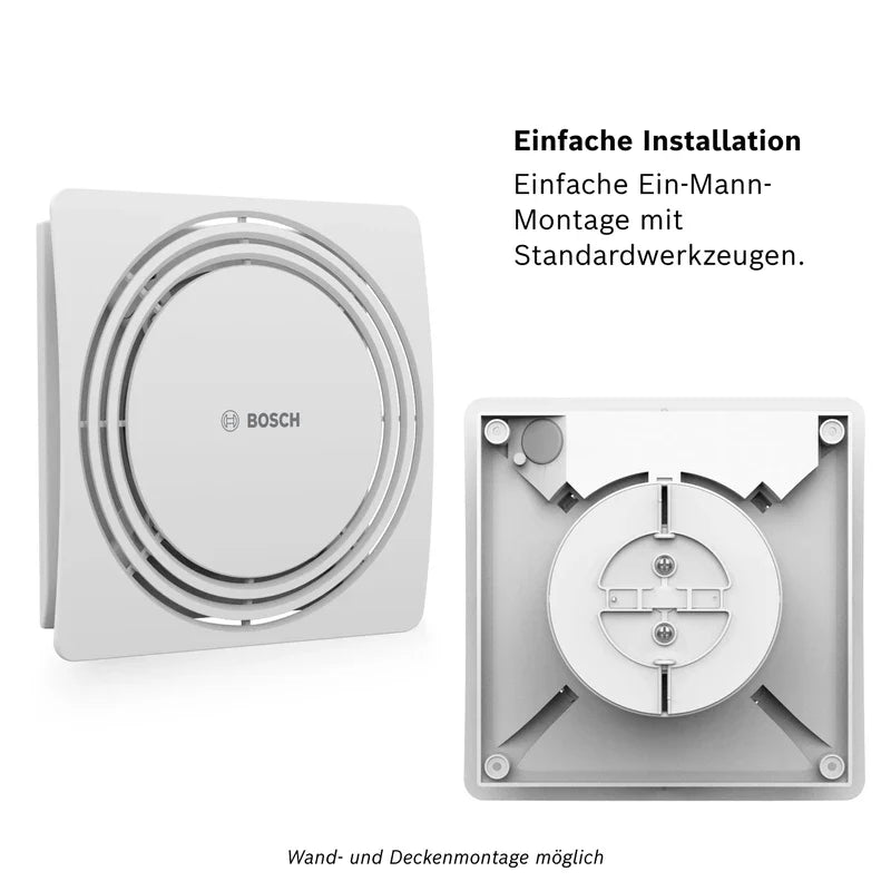 Bosch 1900 DH W100 Quiet Bathroom Fan with Humidity Sensor