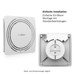 Bosch 1900 DH W100 Quiet Bathroom Fan with Humidity Sensor
