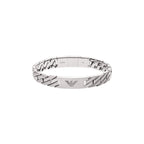 Emporio Armani men's stainless steel bracelet with carabiner, slider or magnetic clasp
