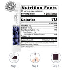 WELLINUS Blueberry Full of Collagen, Jelly Stick, Marine Collagen, Fast Absorbing, Snack, Ultra-Low Weight Molecular Marine Collagen, HACCP Certified, 22.05 oz/Pack of 25
