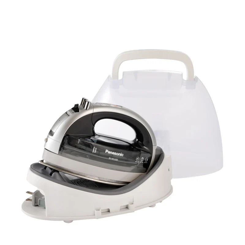 Panasonic Panasonic NI-WL600 Cordless Steam/Dry Iron, 1500W Wide Stainless Steel Plate, Silver/Black