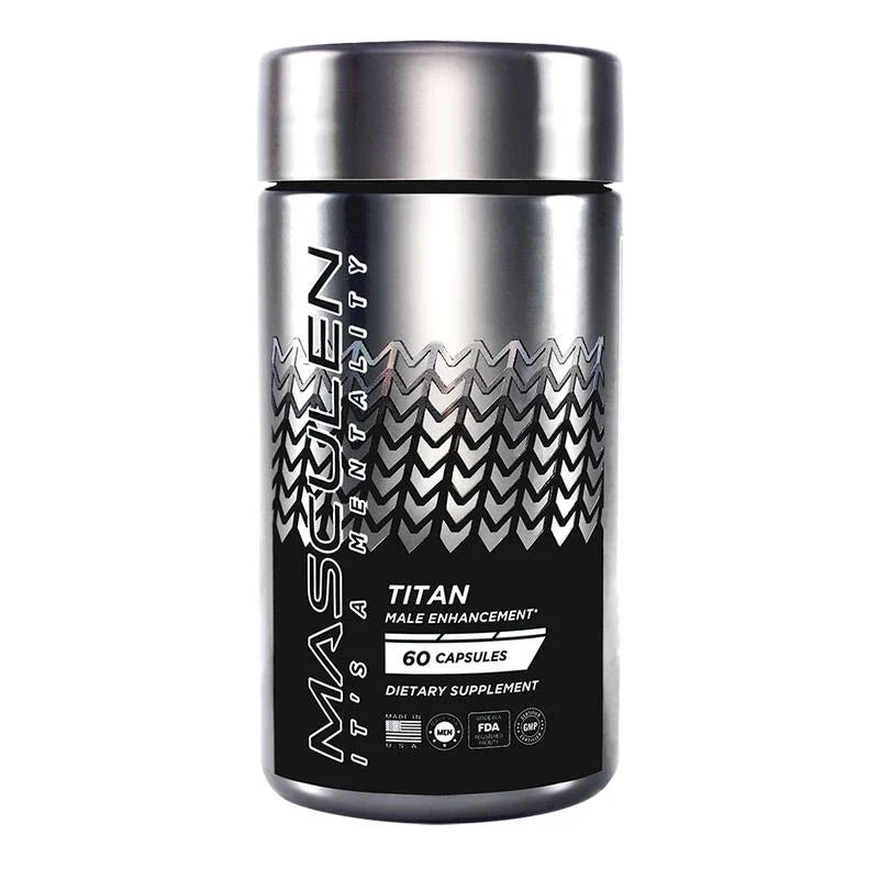 Masculen Titan KSM-66 Ashwagandha Blend - Fitness, Aging Support, and Focus Dietary Supplement - 60 Count organic supplement - Select Package: 2 Bottles