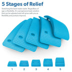 Backbridge (The Original Adjustable Lower & Upper Back Stretcher For Lumbar Support, Spine Alignment & Back Pain Relief (Blue) By Renowned Kinesiologist Dr. Todd Sinett