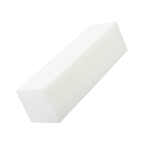 ForPro Super White Buffing Block, 120 Grit, Four-Sided Manicure and Pedicure Nail Buffer, 3.75” L x 1” W x 1” H, 20-Count (Pack of 2)