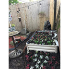 Stratco Raised Steel Metal Outdoor Decor Rectangular Tall Vegetable Garden Herb Bed Planter Box 20 Cubic Ft. Capacity, 46 x 35 x 12 Inches, Slate Gray