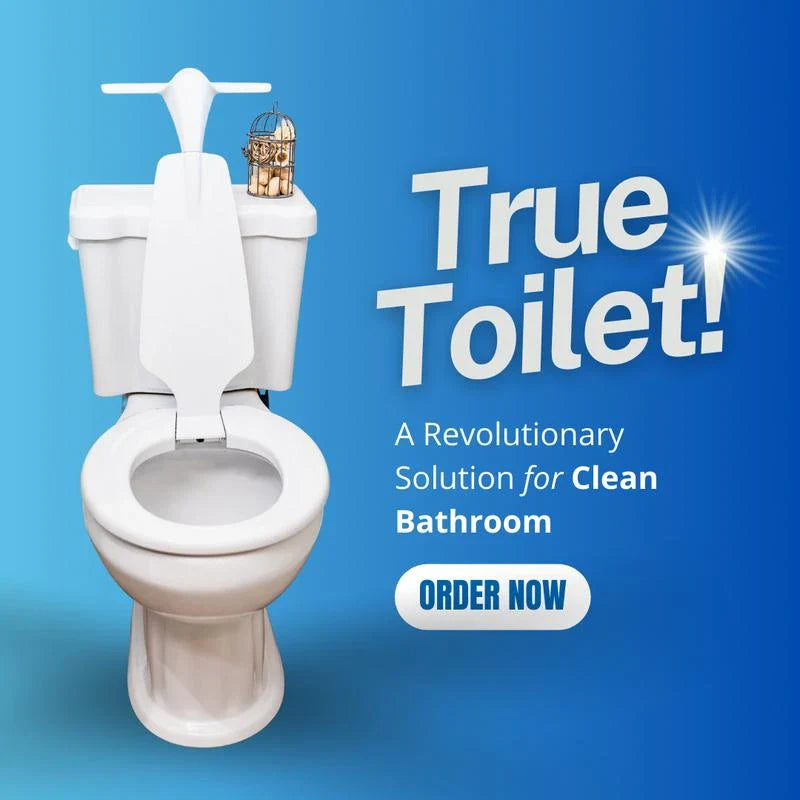 True Toilet End Urine Splatter Forever with the True Toilet - Size: Elongated Version