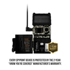 SPYPOINT Link-Micro-S-LTE Solar Cellular Trail Camera 4 LED Infrared Flash Game with 80ft Detection and Flash Range LTE-Capable Cellular Trail Camera 10MP 0.4-Second Trigger Speed