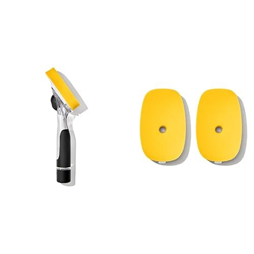 OXO NEW Good Grips Soap Dispensing Dish Sponge + OXO NEW Good Grips Soap Dispensing Dish Sponge Refills - 2 Pack Bundle