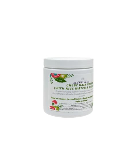 Croton Zambesicus Hair Growth Cream|Leave in Conditioner|With Fermented Rice Water & Tallow|Aloe Vera|Sea Moss (Unscented, 4 oz)