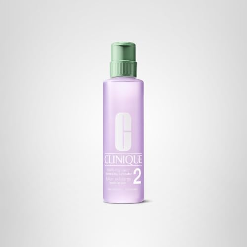 Clinique 3-Step Clarifying Lotion Face Exfoliator 2 | Toner With Witch Hazel | For Dry Combination Skin Types, 16.5 Fl Oz