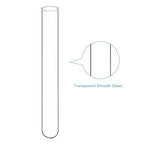 stonylab Glass Test Tubes, Transparent Borosilicate Glass Round Bottom Test Tubes with 20 mm Diameter and 150 mm Length for Lab Use, 30-Pack