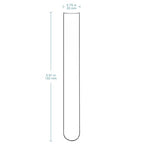 stonylab Glass Test Tubes, Transparent Borosilicate Glass Round Bottom Test Tubes with 20 mm Diameter and 150 mm Length for Lab Use, 30-Pack
