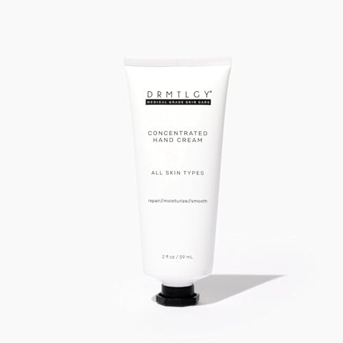 DRMTLGY Hand Cream for Dry Cracked Hands - Fragrance Free Hand Lotion For Dry Hands - Moisturizing Hand Repair Cream for Women and Men