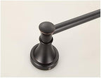 Towel Rails Solid Brass Towel Rack with Bar for Bathroom Shelf Wall Mounted, Oil Rubbed Bronze, 61.5 cm/Toilet Brush Set (Color : Toilet Brush Set) (Single Towel Rail b)
