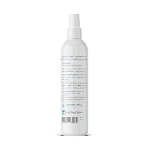 BRIOTECH Topical Skin Spray, Hypochlorous Acid for Body & Face, Eyelid Cleanser, HOCl Facial Mist, Support Against Irritation, Calm Redness, Soothe Foot & Scalp, 1 Liter Refill, 1 ct