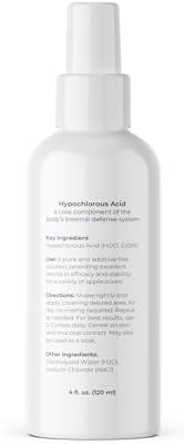 BRIOTECH Pure Hypochlorous Acid Spray and Cleanser, Original Premium HOCl Topical Solution, Multi-Purpose Cleaner, Family Approved & Pet Friendly, 4 fl oz