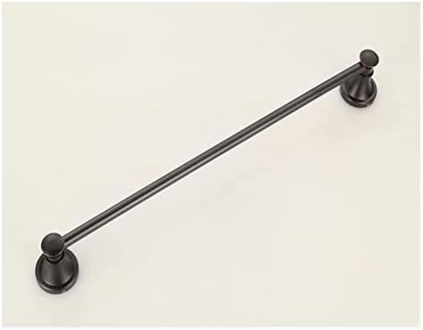 Towel Rails Solid Brass Towel Rack with Bar for Bathroom Shelf Wall Mounted, Oil Rubbed Bronze, 61.5 cm/Toilet Brush Set (Color : Toilet Brush Set) (Single Towel Rail b)