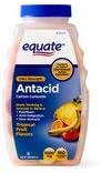 Equate Antacid Tablets, Ultra Strength Tropical Fruit Flavors Chewable Tablets, 1000 mg, 160 Count (Pack of 2)
