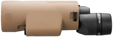 SIG SAUER ZULU6 HDX PRO 18x50mm Waterproof Fogproof Durable FDE Image Stabilized Hunting Binoculars, Multicoated Anti-Glare Lenses, Up to 40 Hours Runtine, Carrying Case & Carrying Strap Included