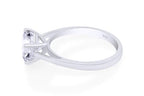 Finecreation USA 2ct Round Cut Lab Created Diamond Solitaire Engagement Ring, Sterling Silver 925 (pink, 6)