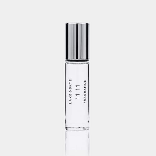 Lake & Skye 11 11 Rollerball Fragrance Oil, 0.33 fl oz (10 ml) - Clean, Sheer, Uplifting Scent