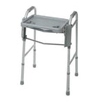 Medline Walker Flip Tray Table with 2 Cup Holders, Universal Tray for Standard Folding Walkers, Mobility Accessories for Home, Medical Equipment Accessories, Gray, 1 Count