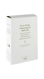PURITO From Green Cleansing Oil Set (=Original + Refill), 13.52 fl.oz / 400ml, Gentle Cleansing Oil for Face, Cruelty-free & Vegan, Korean Skin Care