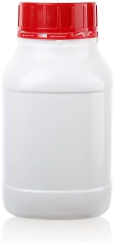 1 PC Lab Reagent Bottles with Red Tamper Evident Cap, 2000ml/67.6oz Wide Mouth Round Sample Storage Container Sealing Bottles for Classrooms, Storage at Home, or Laboratories, LVAP001