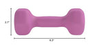 Amazon Basics Neoprene Dumbbell Hand Weights, 3 Pounds, Pair, Purple