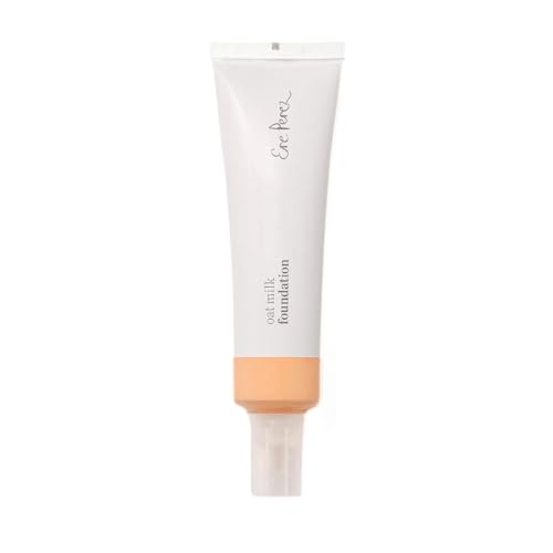 Ere Perez - Natural Oat Milk Liquid Foundation | Breathable, Buildable, Med-Full Coverage, Dewy | Peach Extract, Vitamin E | Vegan, Cruelty-Free, Clean Beauty (Malt | light-med neutral, 1fl oz | 30mL)