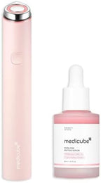 medicube Calm and Clear Skin Duo: medicube Mini Booster Pro Pink and Salmon DNA PDRN Pink Peptide Serum