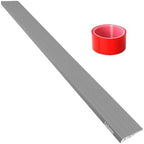 LIEKUMM 3/4" Rise PVC Threshold Ramp for Doorways, 1700 Lbs Capacity, Self-Adhesive Transition Ramp for Wheelchairs, Strollers, and Scooters, Cuttable, Grey