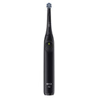Oral-B iO Series 2 Rechargeable Electric Powered Toothbrush, Night Black with 1 Gentle Care Brush Head - Automatic Pressure Sensor to Protect Gums - 3 Modes - 2 Min Timer