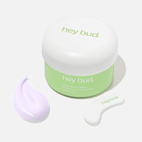 Hey Bud Skincare Mushroom Magic, Mushroom Mask, Deeply Nourishes and Hydrates Skin, Supports Water Retention and Reduces Impurities (3.5 oz)